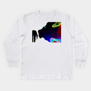 Galaxy Love Kids Long Sleeve T-Shirt